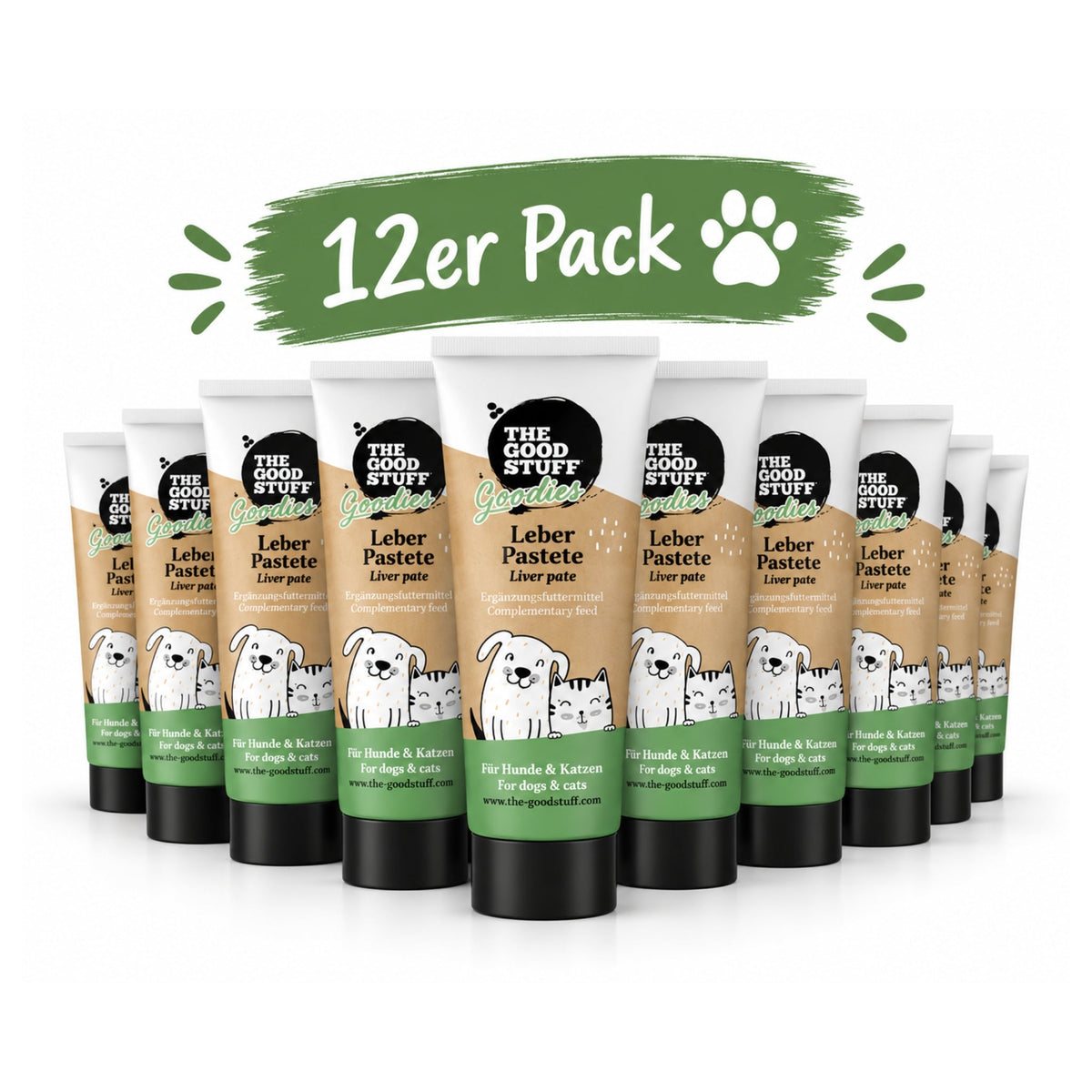 The Goodstuff Premium Geflügel-Leberpastete – Fettarmer Hundesnack für empfindliche Mägen, Training &amp; Medikamentengabe | Getreidefrei &amp; Vitaminreich - Woofshack
