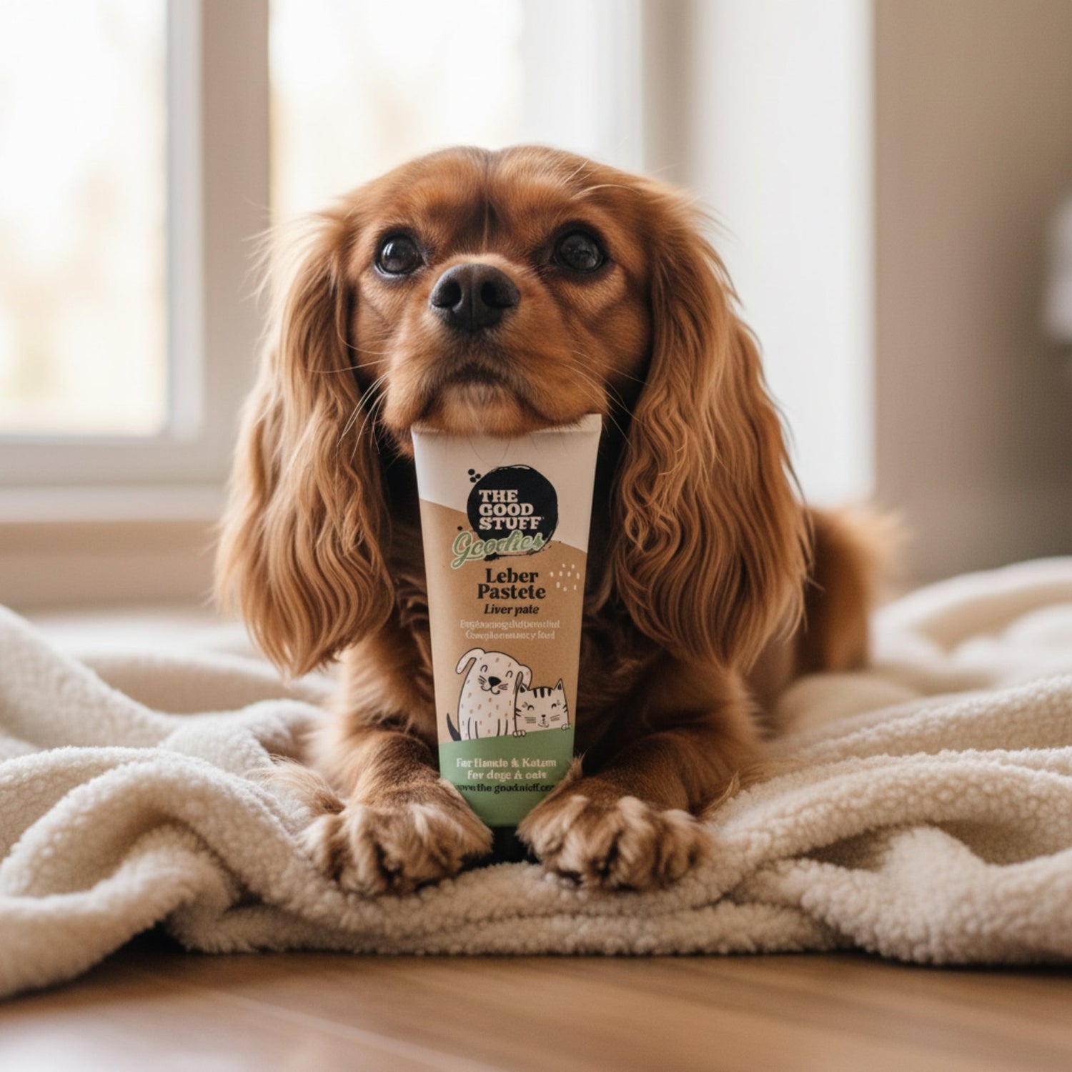 The Goodstuff Premium Geflügel - Leberpastete – Fettarmer Hundesnack für empfindliche Mägen, Training &amp; Medikamentengabe | Getreidefrei &amp; Vitaminreich - Woofshack