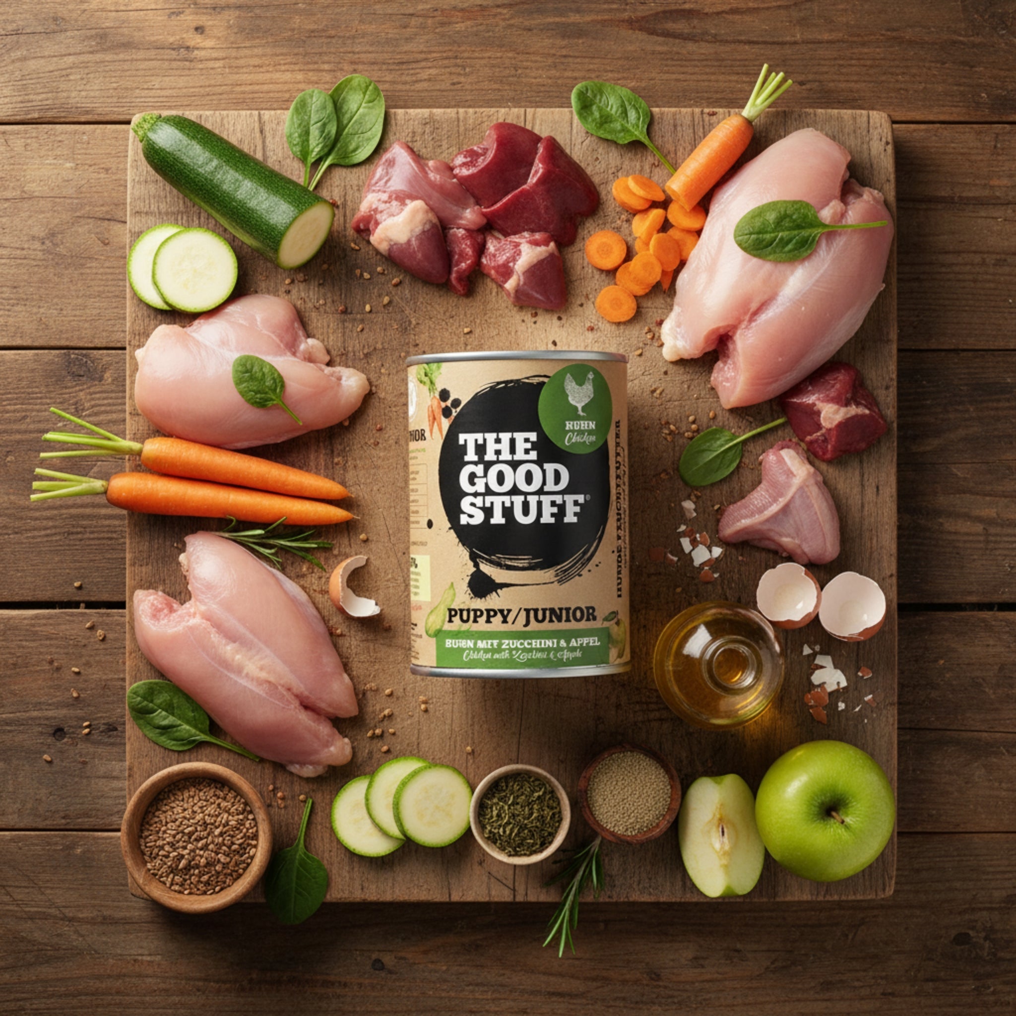 The Goodstuff Puppy/Junior Nassfutter Huhn – Natürliches Welpenfutter für gesundes Wachstum - Woofshack