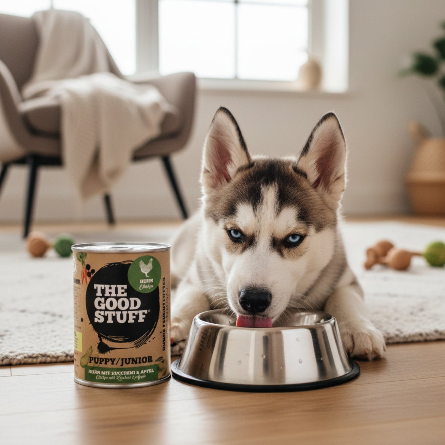 The Goodstuff Puppy/Junior Nassfutter Huhn – Natürliches Welpenfutter für gesundes Wachstum - Woofshack