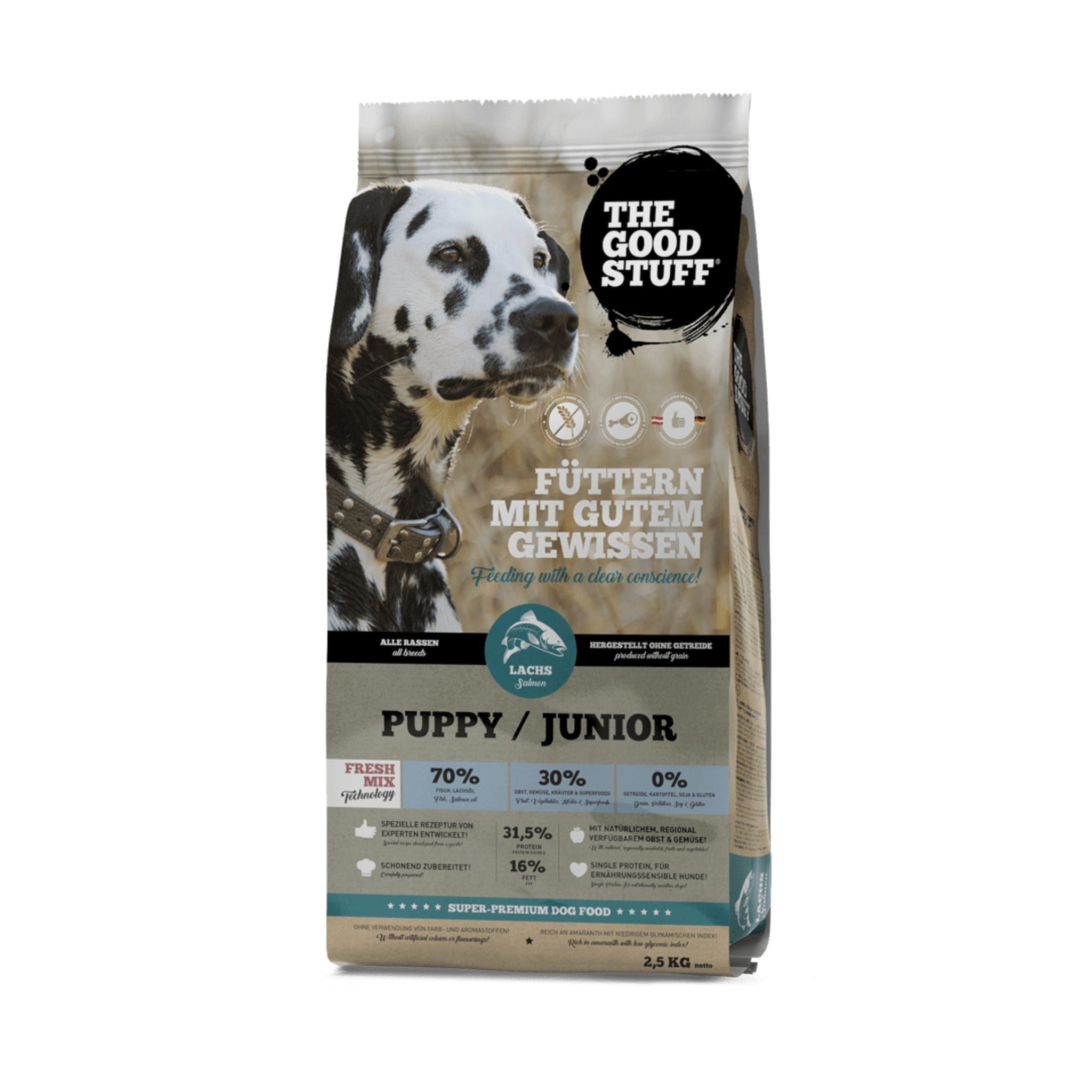 The Goodstuff Puppy/Junior Trockenfutter, Lachs - Woofshack