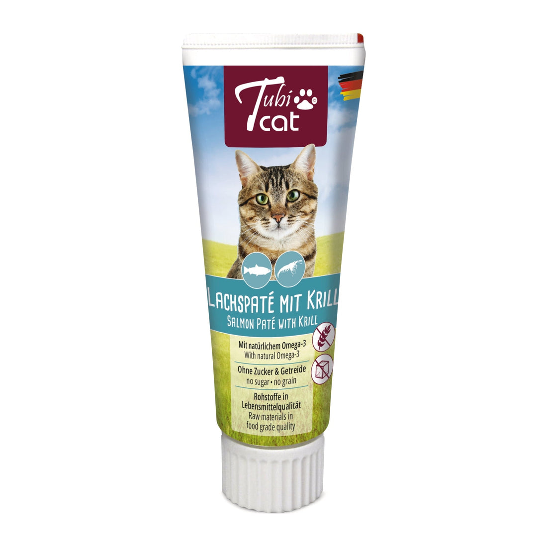 TubiCat Lachspaté mit Krill, Katzensnack aus der Tube - Woofshack