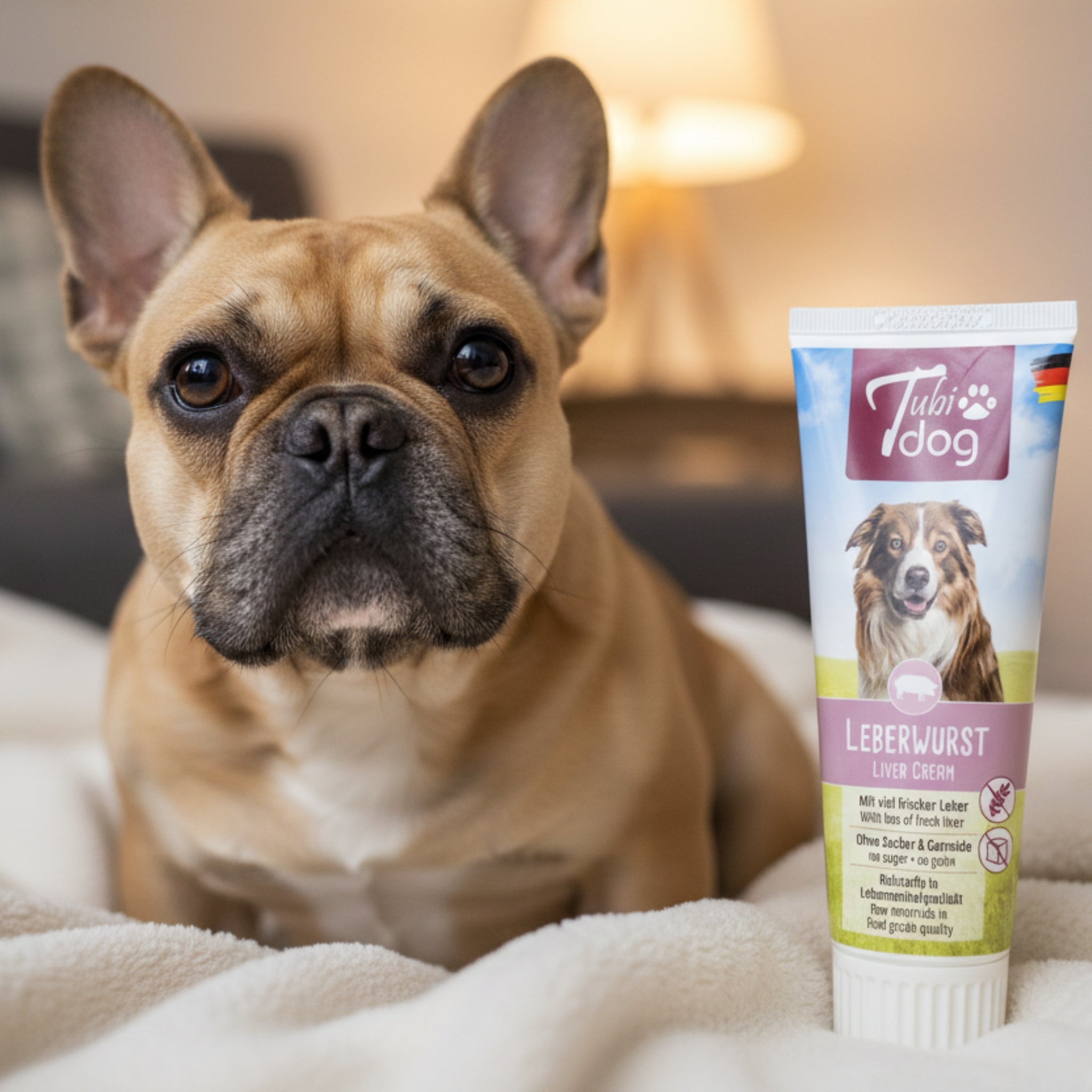 TubiDog Leberwurst – Premium Hundesnack aus natürlichen Zutaten für Training, Belohnung &amp; Verwöhnen | Ideal für Welpen &amp; erwachsene Hunde - Woofshack