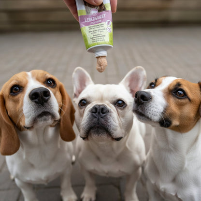 TubiDog Leberwurst – Premium Hundesnack aus natürlichen Zutaten für Training, Belohnung &amp; Verwöhnen | Ideal für Welpen &amp; erwachsene Hunde - Woofshack