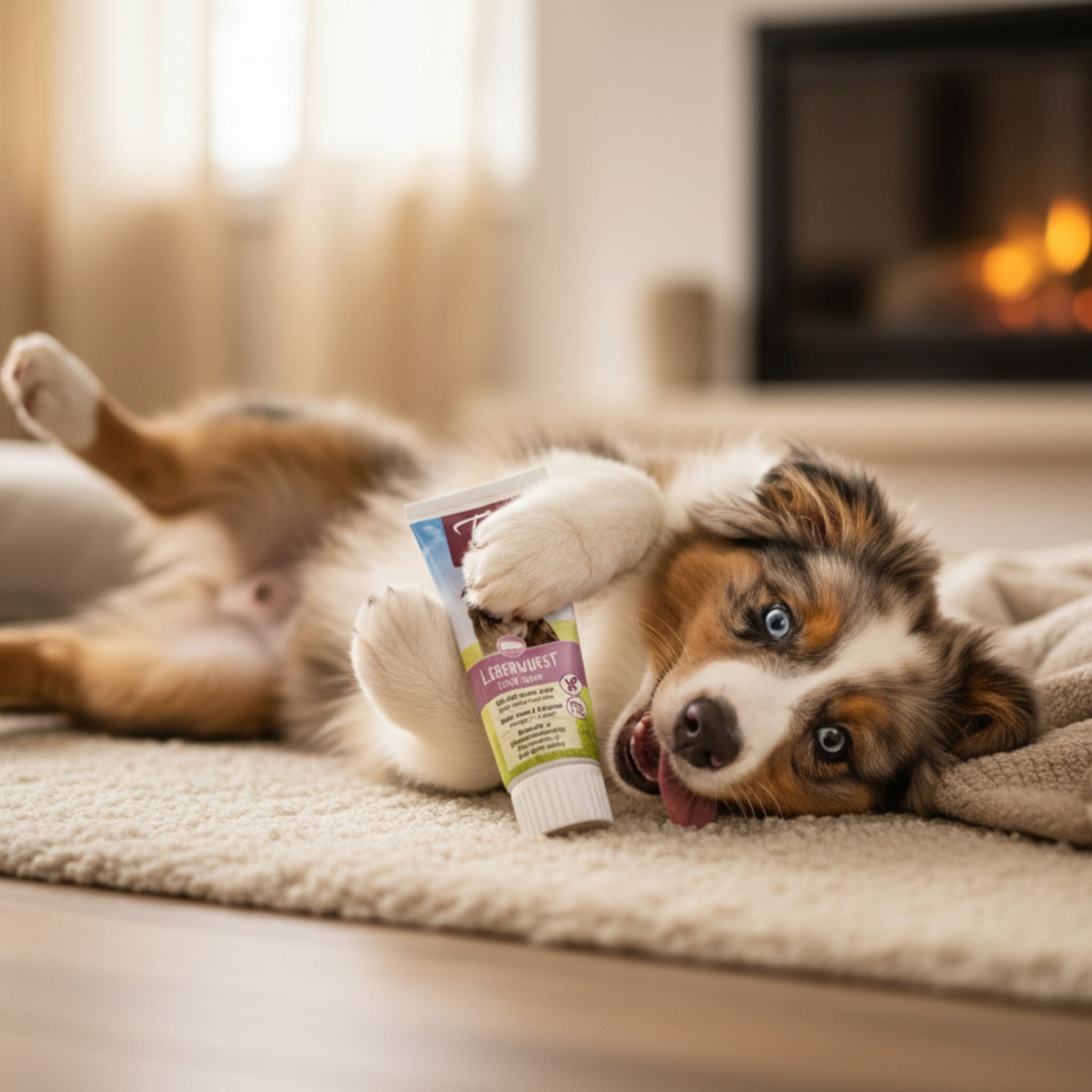 TubiDog Leberwurst – Premium Hundesnack aus natürlichen Zutaten für Training, Belohnung &amp; Verwöhnen | Ideal für Welpen &amp; erwachsene Hunde - Woofshack