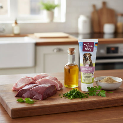 TubiDog Leberwurst – Premium Hundesnack aus natürlichen Zutaten für Training, Belohnung &amp; Verwöhnen | Ideal für Welpen &amp; erwachsene Hunde - Woofshack