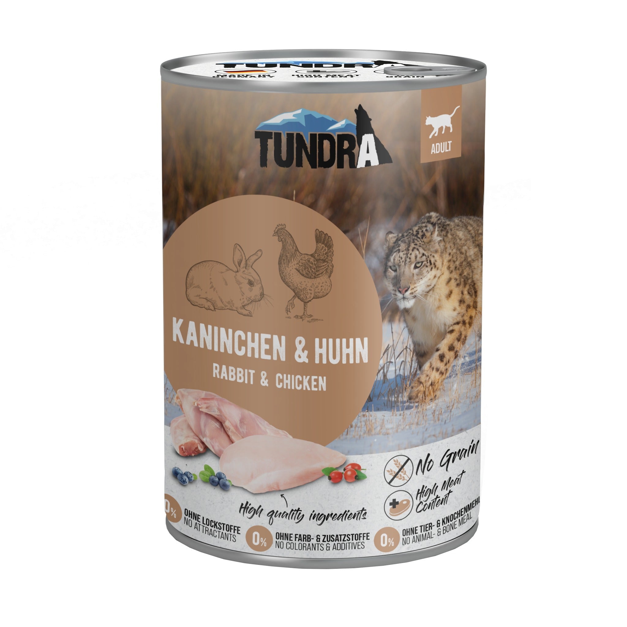 Tundra Cat Adult Kaninchen &amp; Huhn, Katzen Nassfutter - Woofshack
