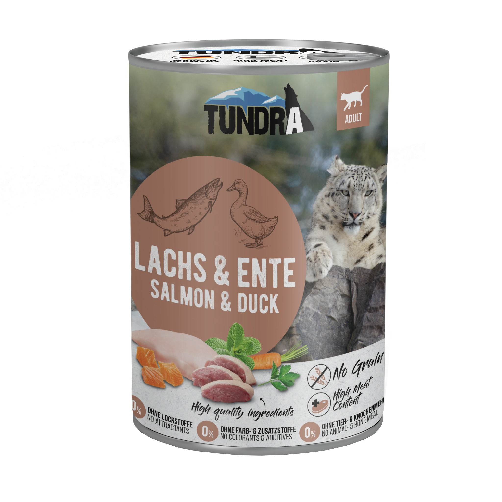 Tundra Cat Adult Lachs &amp; Ente, Katzen Nassfutter - Woofshack