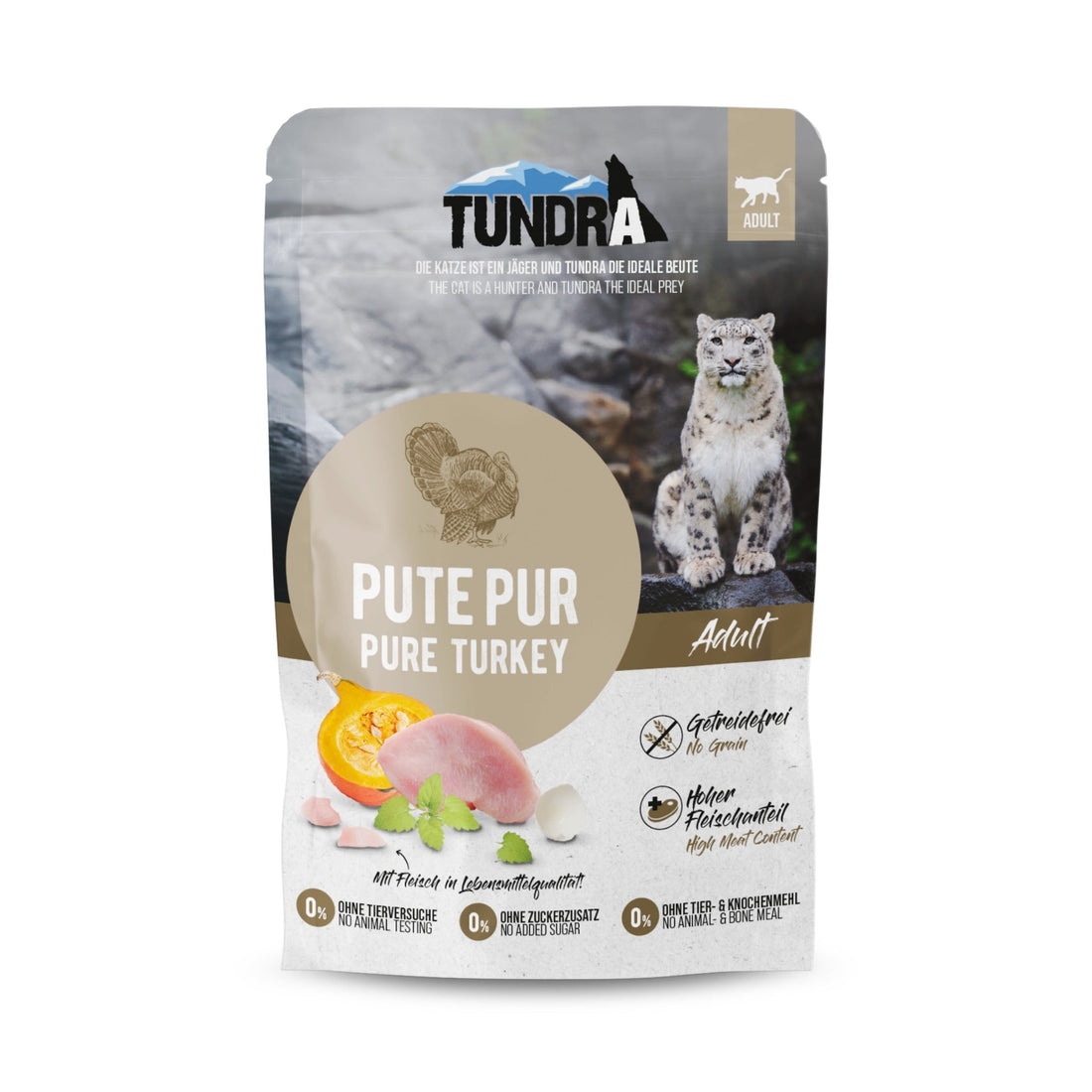 Tundra Pouch Pute Pur, Katzen Nassfutter - Woofshack