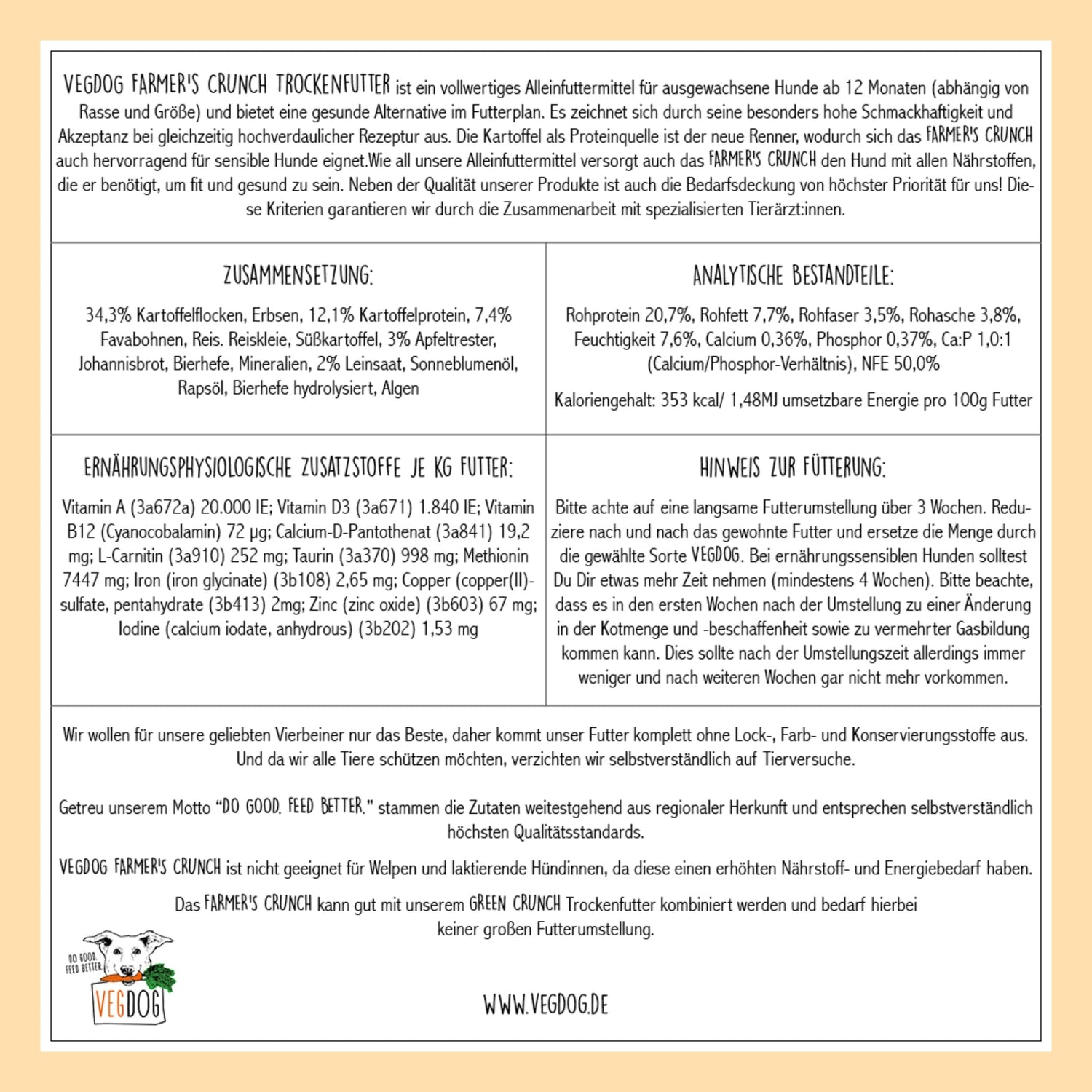 VEGDOG Adult Farmer&