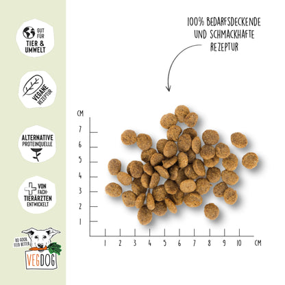 VEGDOG Adult Green Crunch, Veganes Hunde Trockenfutter - Woofshack