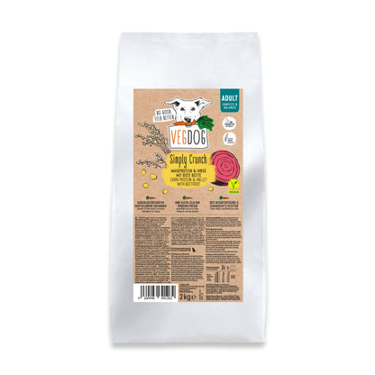 VEGDOG Adult Simply Crunch, Veganes Hunde Trockenfutter