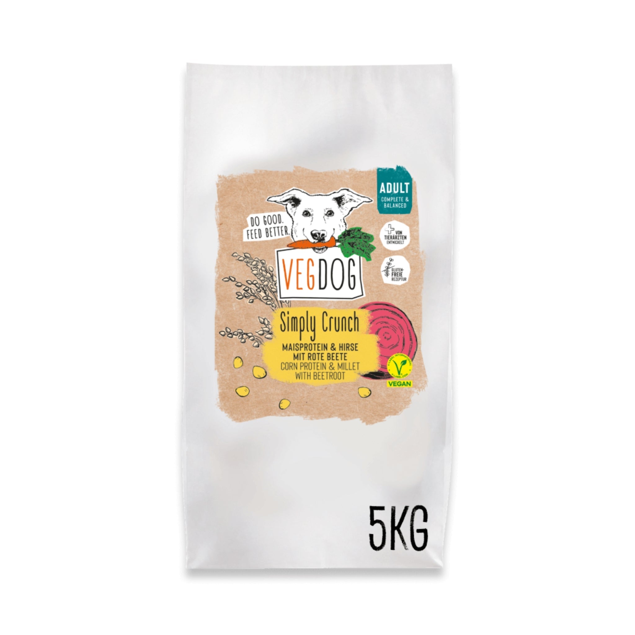 VEGDOG Adult Simply Crunch, Veganes Hunde Trockenfutter - Woofshack