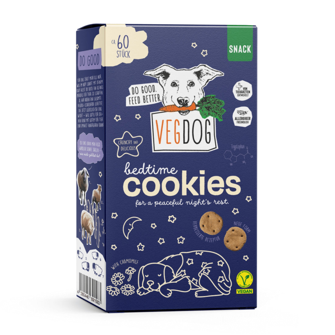 VEGDOG Bedtime Cookies, Vegane Hundekekse