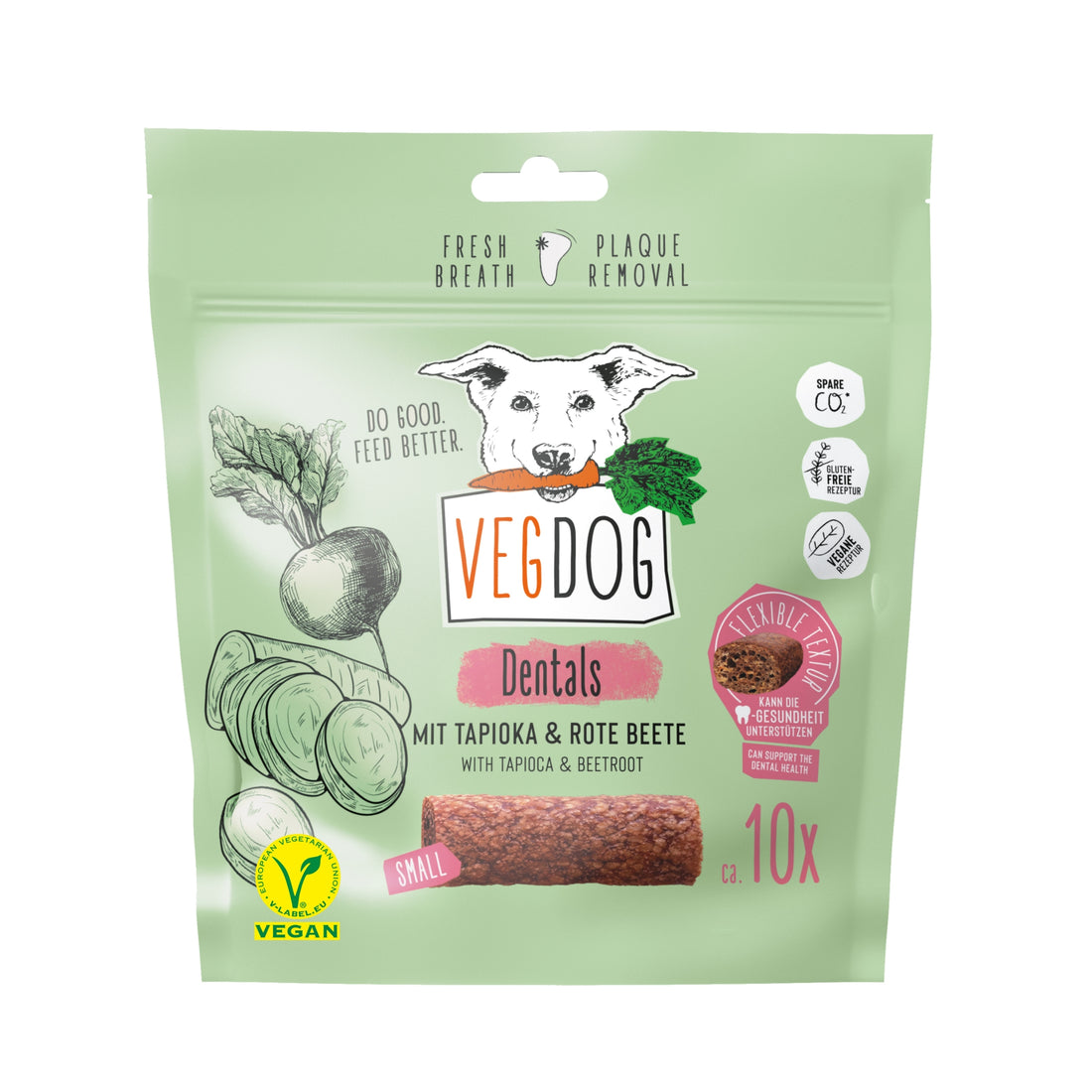 VEGDOG Dentals - Vegane Zahnpflege Sticks, Hundesnack