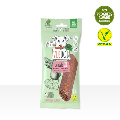 VEGDOG Dentals - Vegane Zahnpflege Sticks, Hundesnack