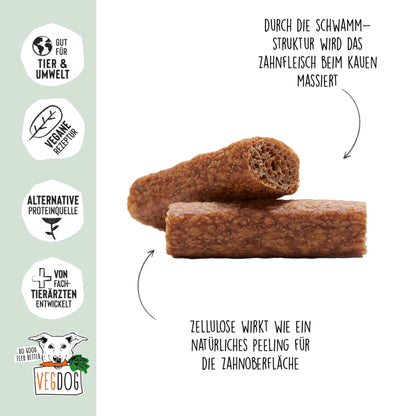 VEGDOG Dentals - Vegane Zahnpflege Sticks, Hundesnack