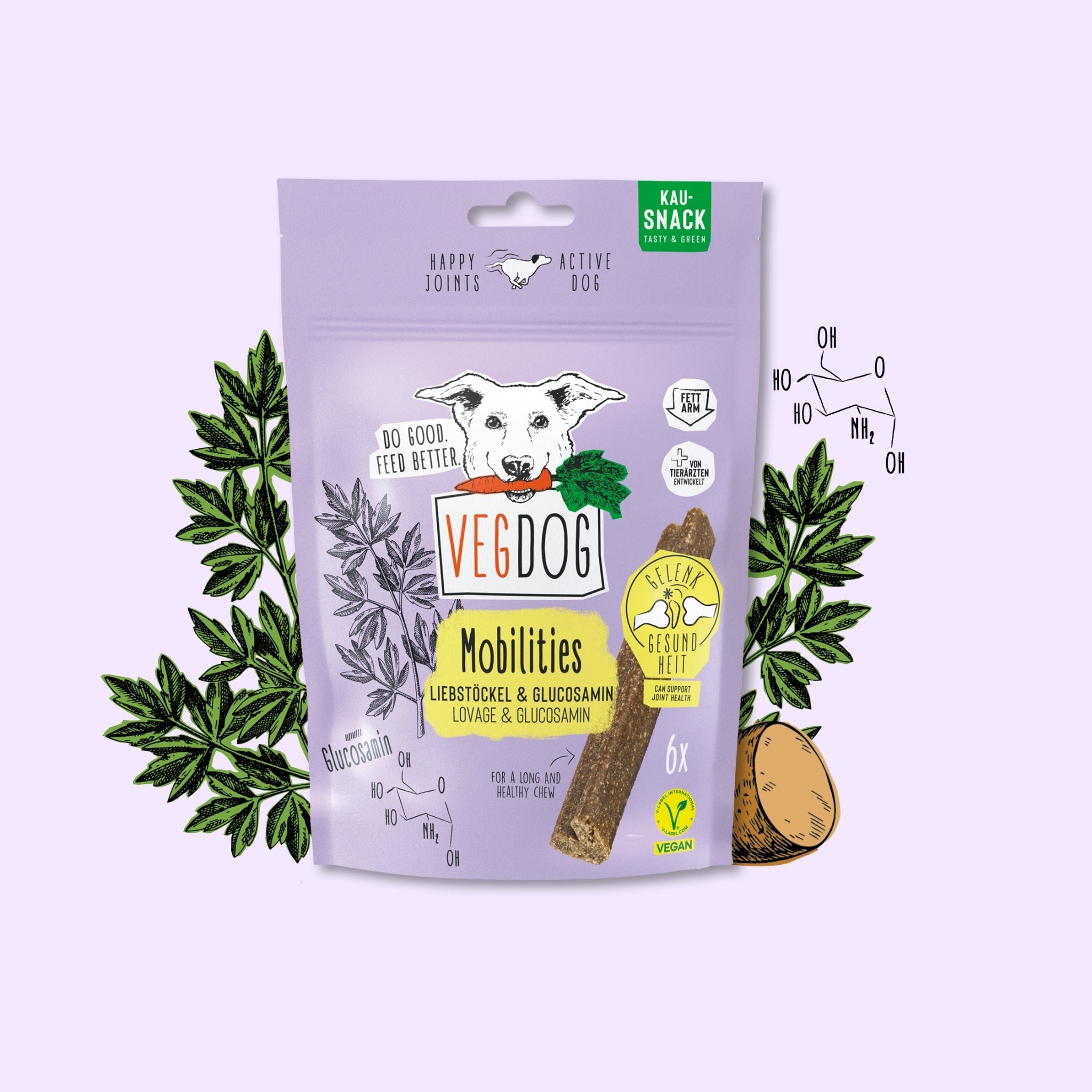 VEGDOG Mobilities - Vegane Leckerlis für die Gelenke, Hundesnack - Woofshack