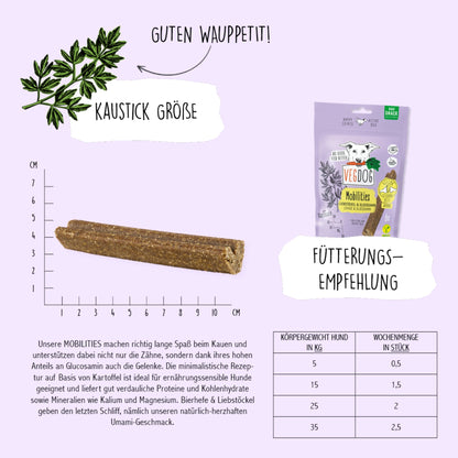 VEGDOG Mobilities - Vegane Leckerlis für die Gelenke, Hundesnack - Woofshack
