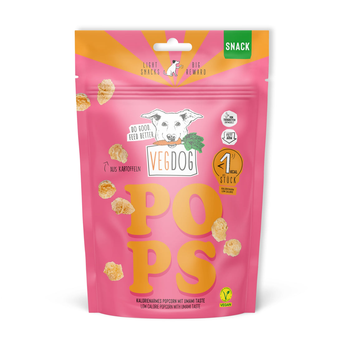 VEGDOG Pops, Kalorienarmer Hundesnack