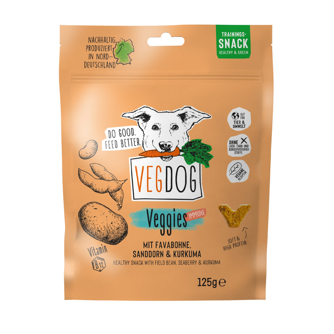 VEGDOG Veggies Immune, Veganer Hundesnack
