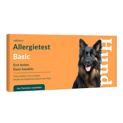 Vetevo Allergietest Basic Hund – 278 Futtermittel-Unverträglichkeiten erkennen | Bei Juckreiz, Pfotenlecken &amp; Durchfall - Woofshack