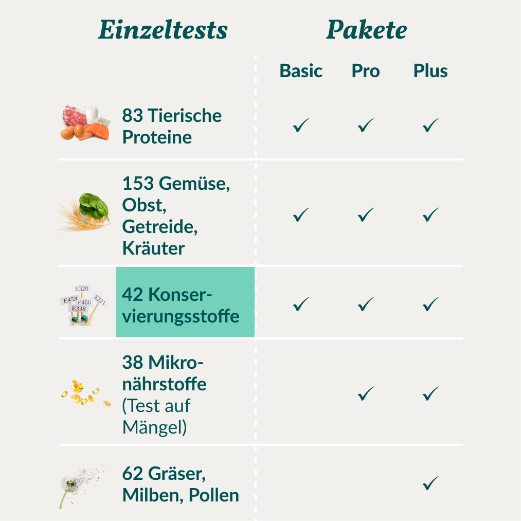 Vetevo Allergietest Konservierungsstoffe Hund – Endlich Klarheit bei Juckreiz, Durchfall &amp; Pfotenlecken | 42 Unverträglichkeiten testen - Woofshack