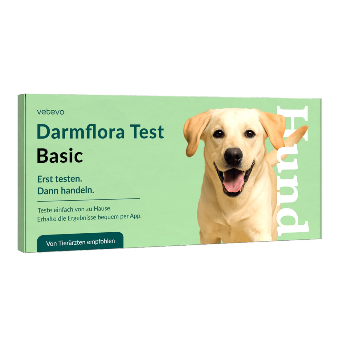 Vetevo Darmflora Test Basic für Hunde – Bakterienprofil, pH-Wert &amp; Futterrückstände analysieren | Bei Durchfall, Hautproblemen, Maulgeruch &amp; Allergien | Ergebnisse in 24h direkt aufs Handy - Woofshack