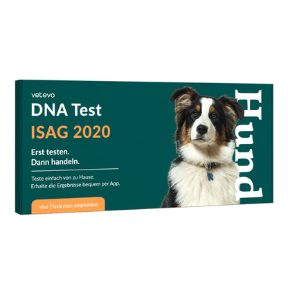 Vetevo DNA-Profil für Hunde – Zertifizierter Abstammungs- &amp; Identitätsnachweis nach ISAG-Standard | Für Zucht &amp; Stammbuchführung