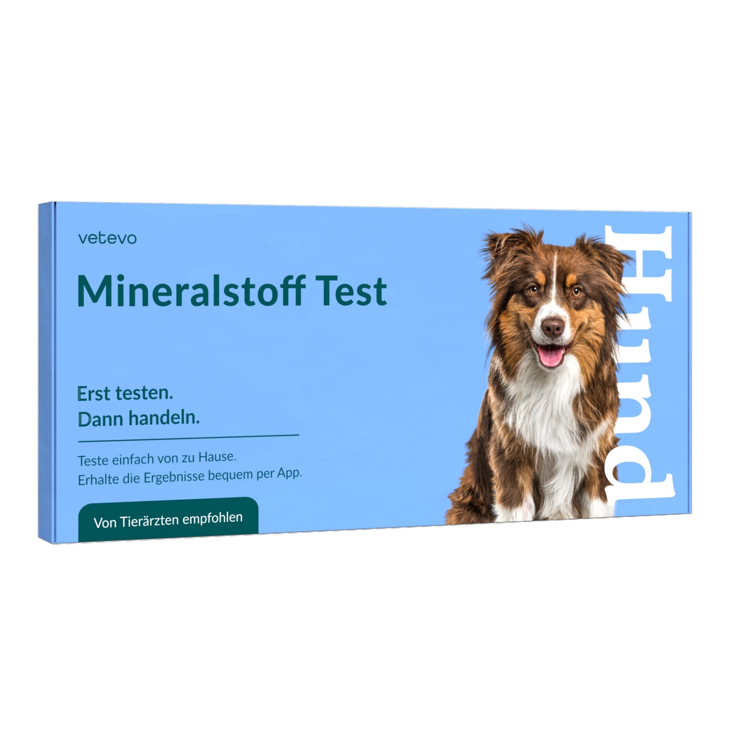 Vetevo Mineralstoff Test Plus Hund – Fellanalyse auf 19 Mineralstoffe, Spurenelemente &amp; toxische Metalle | Schwermetall-Belastung erkennen | Einfach zuhause testen