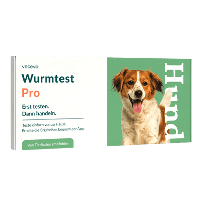 Vetevo Wurmtest Pro Hund – Zuverlässiger Kottest auf 7 Wurmarten &amp; Giardien, bequem von zu Hause - Woofshack