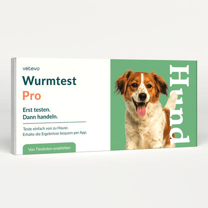 Vetevo Wurmtest Pro Hund – Zuverlässiger Kottest auf 7 Wurmarten &amp; Giardien, bequem von zu Hause - Woofshack