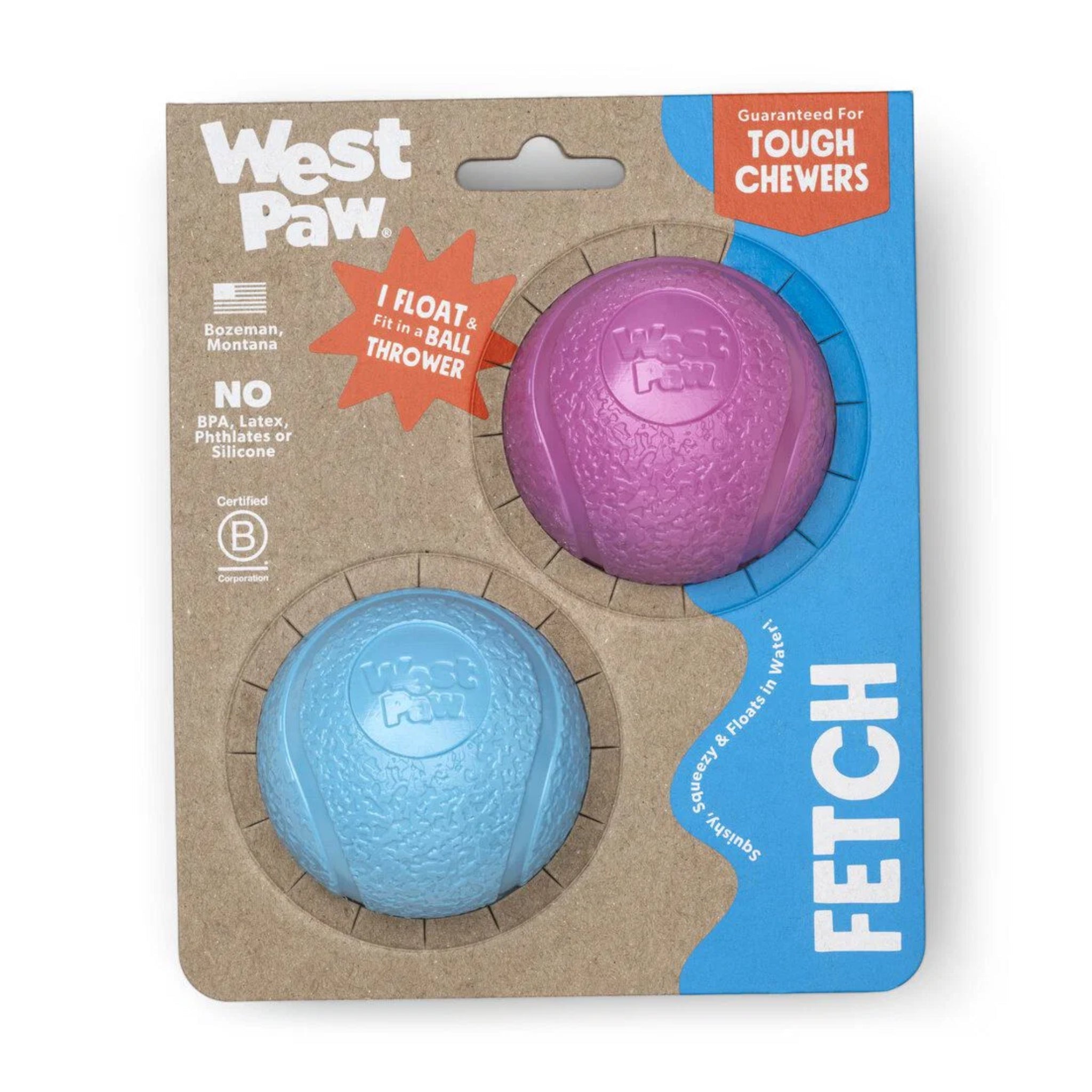 West Paw Zogoflex Boundr – Unzerstörbarer Hundeball für Apportierer, Wasserratten &amp; Kau-Enthusiasten | Spülmaschinenfest, schwimmfähig &amp; kompatibel mit Ballschleudern - Woofshack