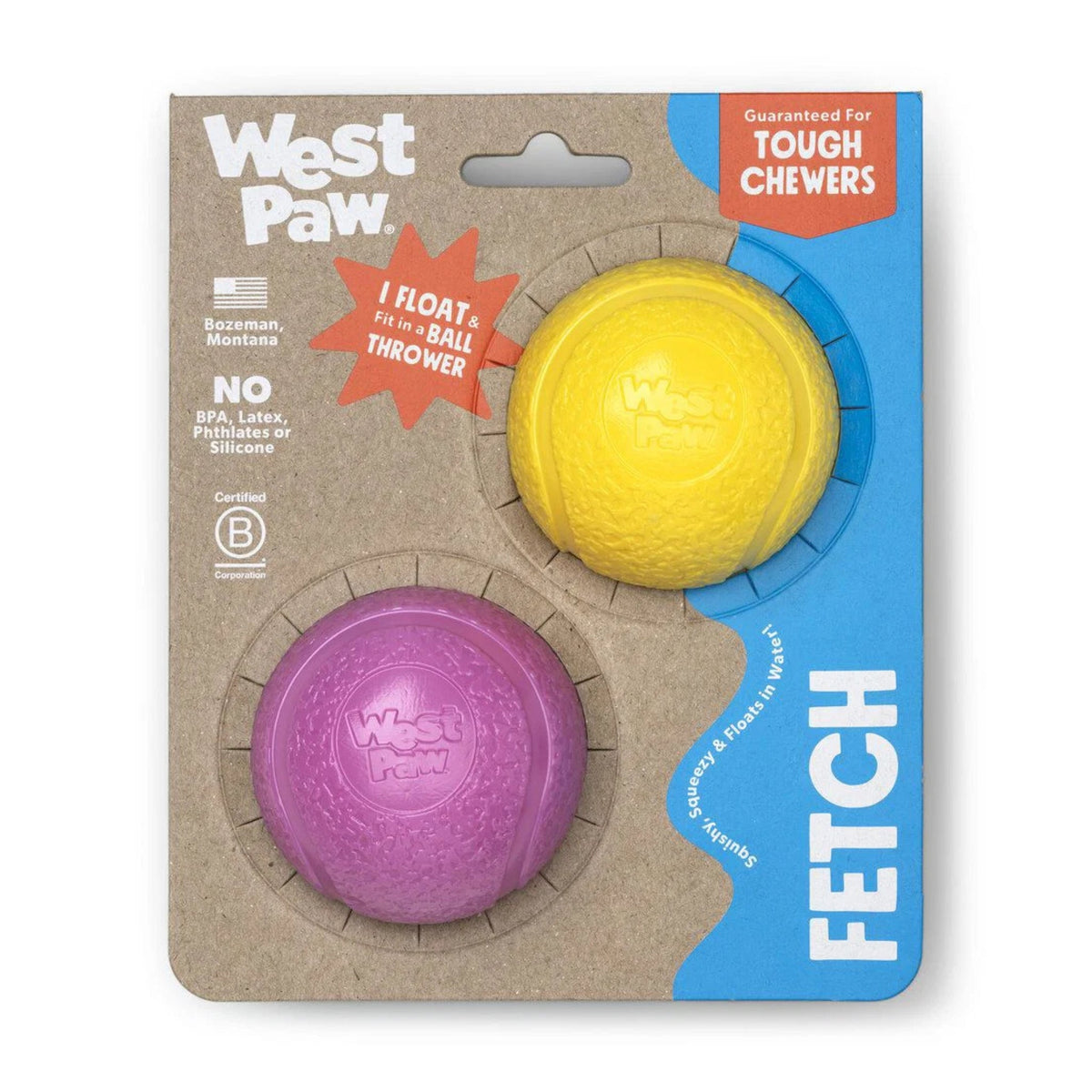 West Paw Zogoflex Boundr – Unzerstörbarer Hundeball für Apportierer, Wasserratten &amp; Kau-Enthusiasten | Spülmaschinenfest, schwimmfähig &amp; kompatibel mit Ballschleudern - Woofshack
