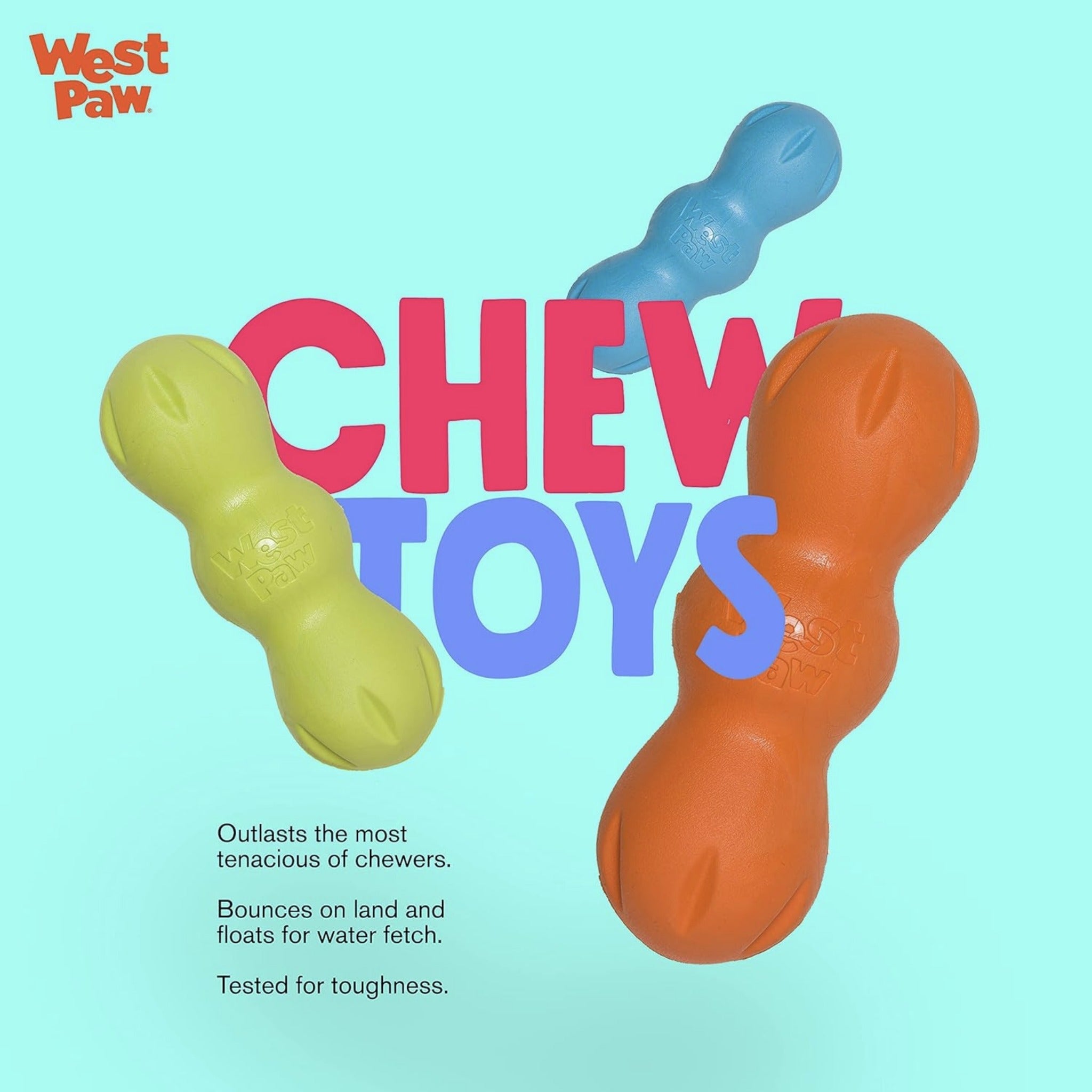 West Paw Zogoflex Rumpus, Hundespielzeug - Woofshack