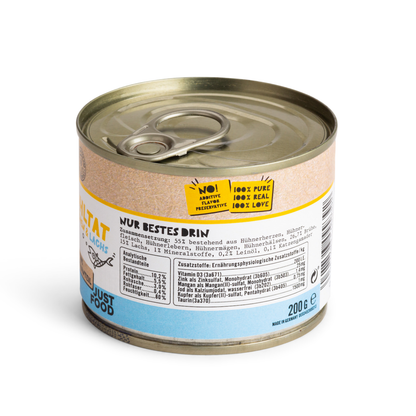 Tiger Gesundes Nassfutter mit <br>Huhn und Lachs (200g) Wohltat