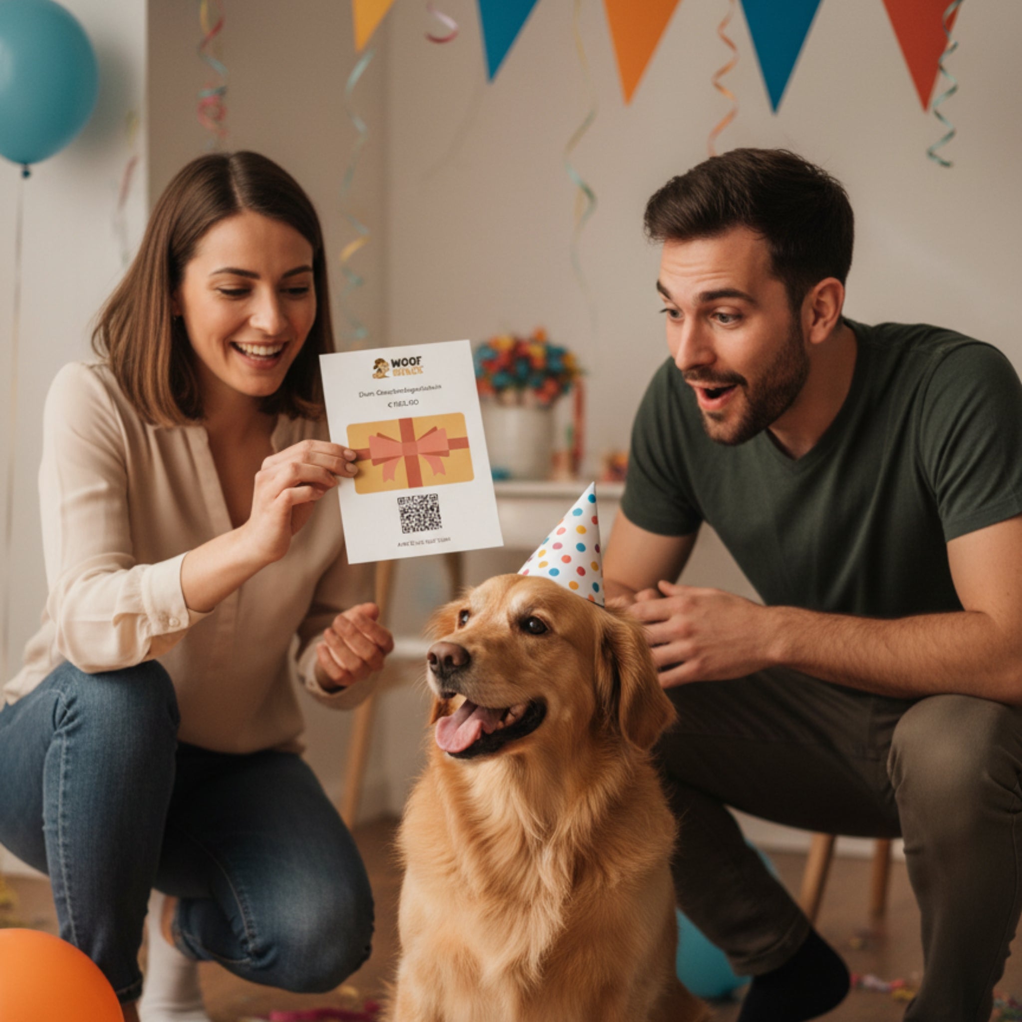 Woofshack Geschenkgutschein – Die perfekte Geschenkidee für Hunde - &amp; Katzenliebhaber - Woofshack