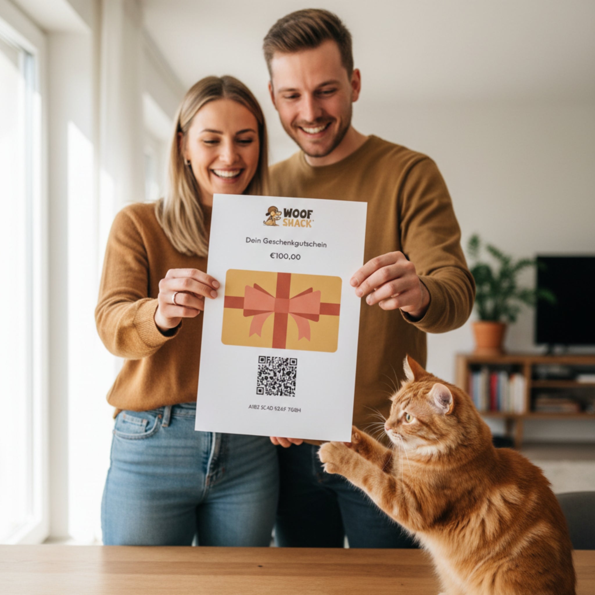 Woofshack Geschenkgutschein – Die perfekte Geschenkidee für Hunde - &amp; Katzenliebhaber - Woofshack