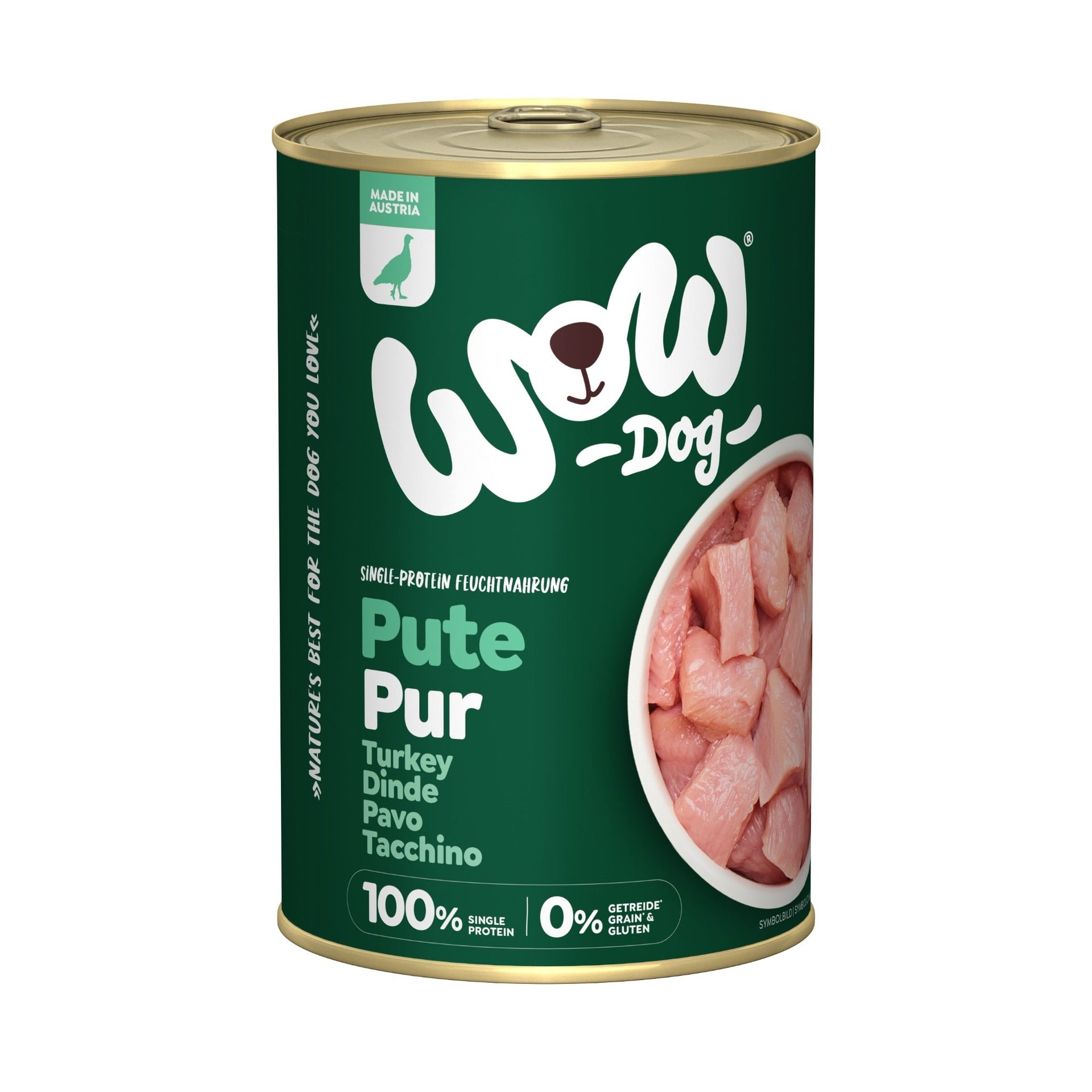 WOW Hundefutter Pute Pur