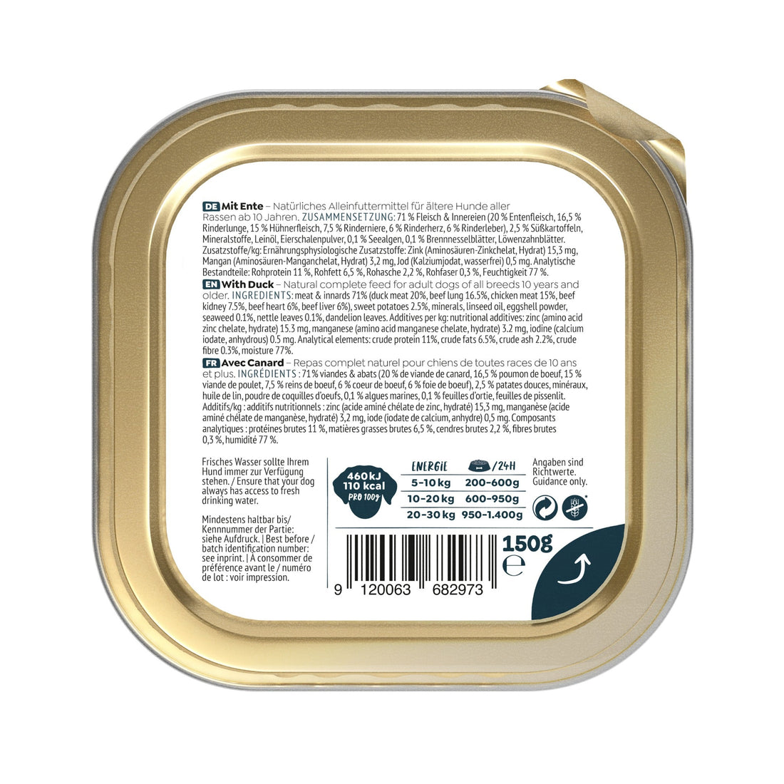 WOW - Senior Hundenassfutter - Ente, Seealge und Süßkartoffel - Woofshack