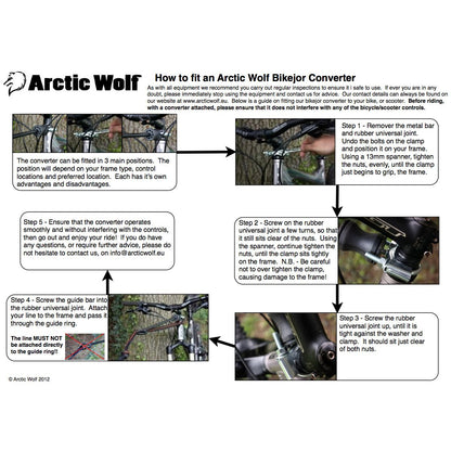 Arctic Wolf Bikeantenne für Bikejöring &amp; Dogscooting - Woofshack