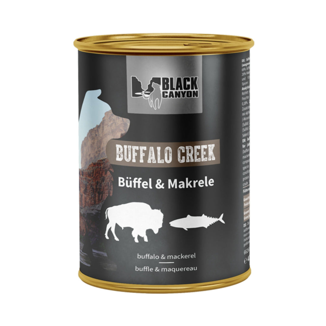 Black Canyon Buffalo Creek - Büffel & Makrele, Hunde Nassfutter - Woofshack