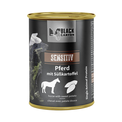 Black Canyon Sensitiv - Pferd mit Süßkartoffel, Hunde Nassfutter - Woofshack