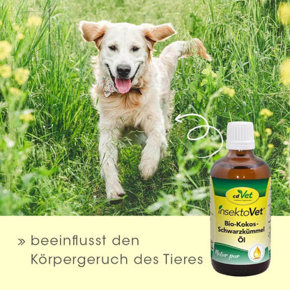 cdVet insektoVet Bio-Kokos-Schwarzkümmel-Öl - Woofshack