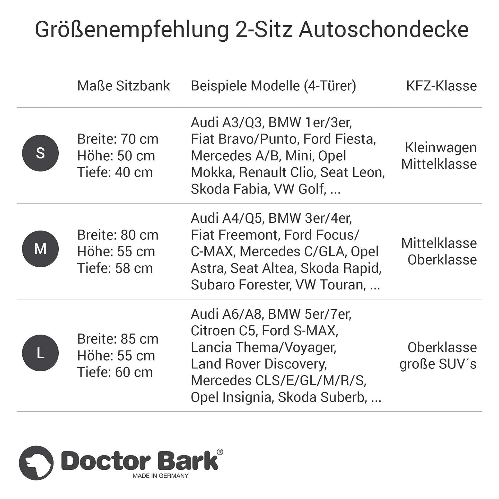 Doctor Bark 2-Sitz Autoschondecke - Woofshack