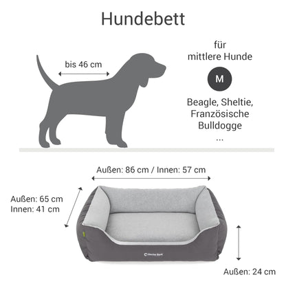 Doctor Bark ergonomisches Hundebett, Green Label - Woofshack