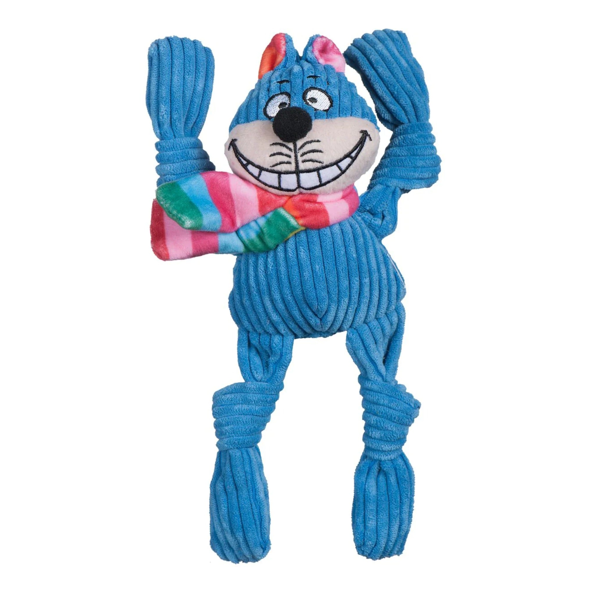 Hugglehounds Rainbow Cheshire Cat Knottie, Hundespielzeug - Woofshack