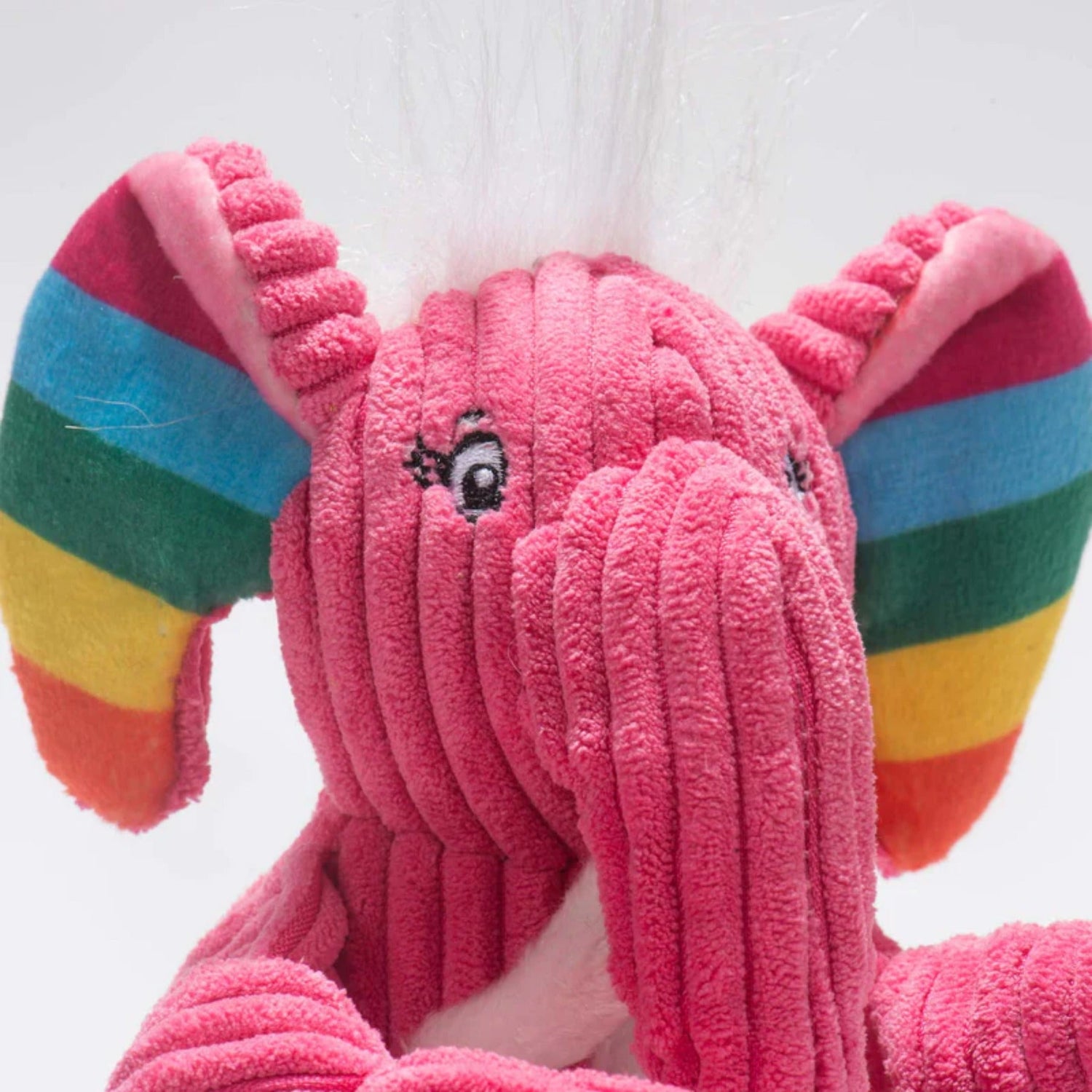 Hugglehounds Rainbow Elephant Knottie, Hundespielzeug - Woofshack