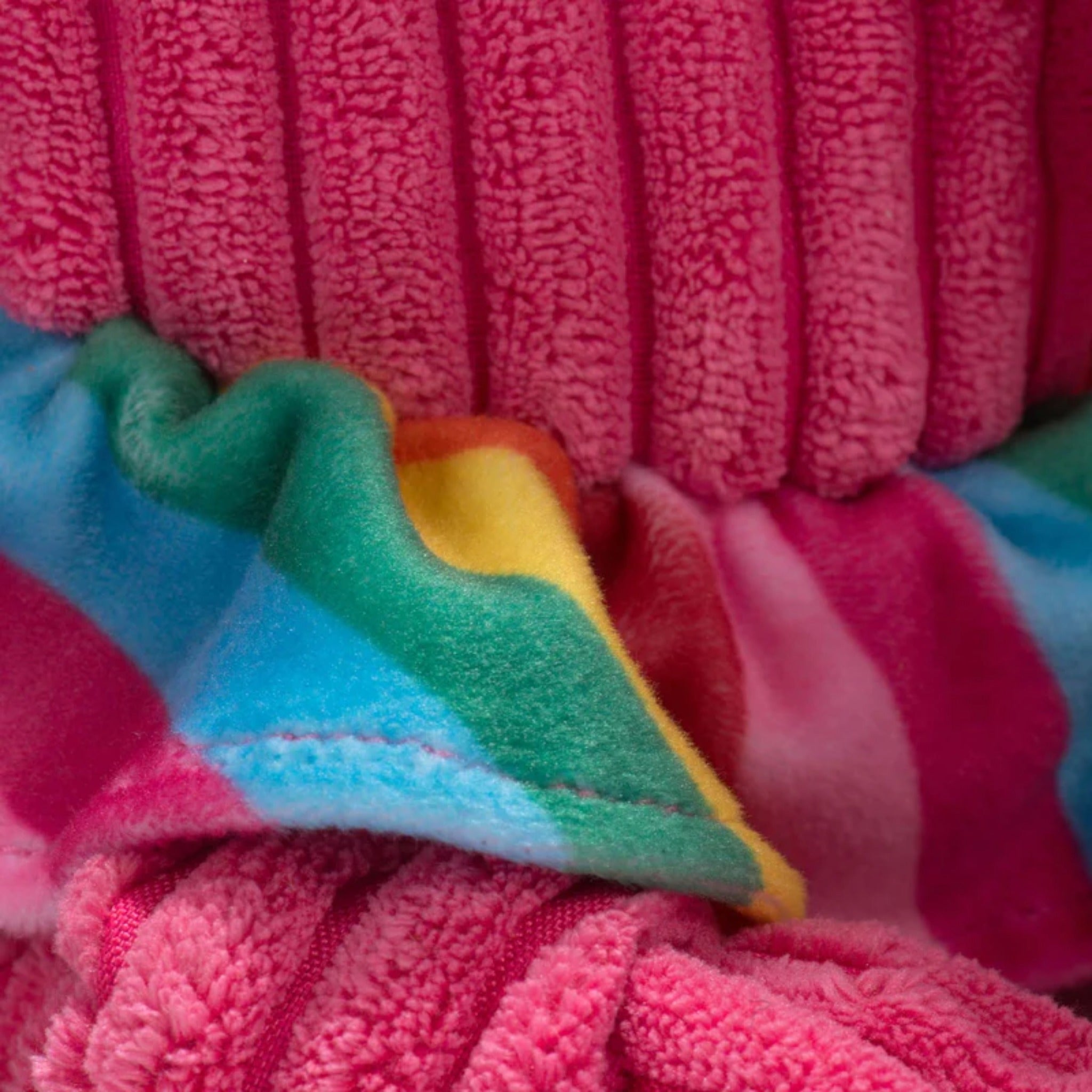 Hugglehounds Rainbow Elephant Knottie, Hundespielzeug - Woofshack