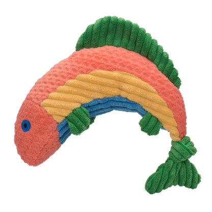 Hugglehounds Rauccous Rainbow Trout Knottie, Hundespielzeug - Woofshack